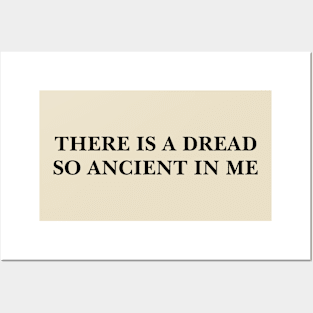 Weird "There is a dread so ancient in me"  Meme Tee | Horror Fan Gift Posters and Art